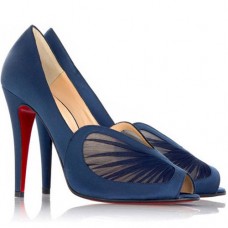 Christian Louboutin Papilipi 100mm Peep-Toe-Pumps Blau Christian Louboutin Papilipi 100mm Peep-Toe-Pumps Blau