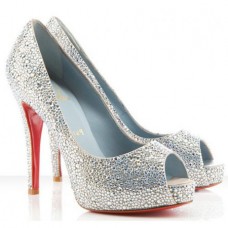 Christian Louboutin Very Riche 120mm Special Occasion Silber Christian Louboutin Very Riche 120mm Special Occasion Silber