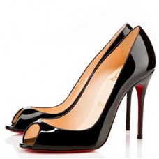 Christian Louboutin Sexy 100mm Peep Toe Pumps Schwarz Christian Louboutin Sexy 100mm Peep Toe Pumps Schwarz