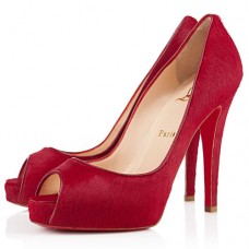 Christian Louboutin Very Privé 100mm Peeptoe Pumps Flamme Christian Louboutin Very Privé 100mm Peeptoe Pumps Flamme