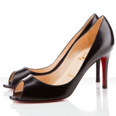 Christian Louboutin You You 80mm Peep Toe Pumps Schwarz Christian Louboutin You You 80mm Peep Toe Pumps Schwarz