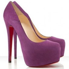 Christian Louboutin Daffodile Plateauschuhe, 160 mm, Pflaume Christian Louboutin Daffodile Plateauschuhe, 160 mm, Pflaume