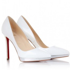 Christian Louboutin Pigalle Plato 120mm Pumps Weiß