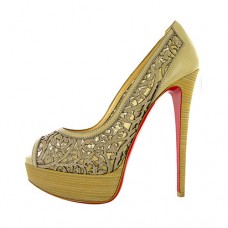 Christian Louboutin Pampas 140mm Peep-Toe-Pumps Grün