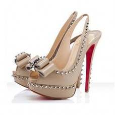 Christian Louboutin Lady Clou 140mm Slingbacks Nude Christian Louboutin Lady Clou 140mm Slingbacks Nude