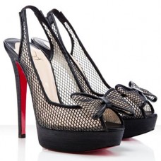 Christian Louboutin Exclu 140mm Slingbacks Schwarz Christian Louboutin Exclu 140mm Slingbacks Schwarz
