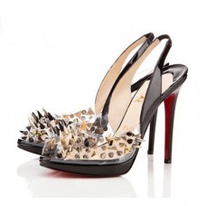 Christian Louboutin Pik Pik Pik 120mm Slingbacks Schwarz Christian Louboutin Pik Pik Pik 120mm Slingbacks Schwarz