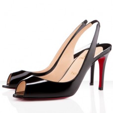 Christian Louboutin You You 80mm Slingbacks Schwarz Christian Louboutin You You 80mm Slingbacks Schwarz