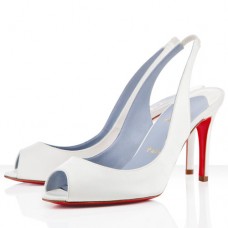 Christian Louboutin You You 80mm Slingbacks Weiß Christian Louboutin You You 80mm Slingbacks Weiß