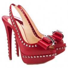 Christian Louboutin Lady Clou 140mm Slingbacks Rot Christian Louboutin Lady Clou 140mm Slingbacks Rot