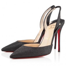 Christian Louboutin Ever 100mm Slingbacks Schwarz Christian Louboutin Ever 100mm Slingbacks Schwarz