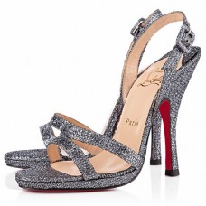 Christian Louboutin Fine Romance 120mm Slingbacks Grau Christian Louboutin Fine Romance 120mm Slingbacks Grau