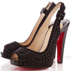 Christian Louboutin Aicha 120mm Slingbacks Schwarz Christian Louboutin Aicha 120mm Slingbacks Schwarz