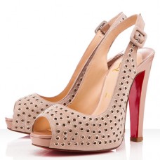 Christian Louboutin Aicha 120mm Slingbacks Nude Christian Louboutin Aicha 120mm Slingbacks Nude