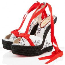 Christian Louboutin Isabelle 140mm Wedges Weiß Christian Louboutin Isabelle 140mm Wedges Weiß