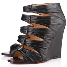 Christian Louboutin Developpa 100mm Wedges Schwarz Christian Louboutin Developpa 100mm Wedges Schwarz