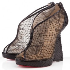 Christian Louboutin Janet 120mm Wedges Schwarz Christian Louboutin Janet 120mm Wedges Schwarz
