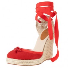 Christian Louboutin Carino Plato 120mm Wedges Rot Christian Louboutin Carino Plato 120mm Wedges Rot