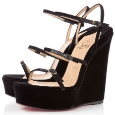 Christian Louboutin 123 Zeppa 140mm Wedges Schwarz Christian Louboutin 123 Zeppa 140mm Wedges Schwarz