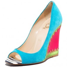 Christian Louboutin Miramar 100mm Wedges Blau Christian Louboutin Miramar 100mm Wedges Blau