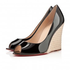 Christian Louboutin Puglia 100mm Wedges Schwarz Christian Louboutin Puglia 100mm Wedges Schwarz