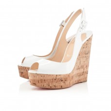 Christian Louboutin Une plume 140mm Wedges Weiß Christian Louboutin Une plume 140mm Wedges Weiß