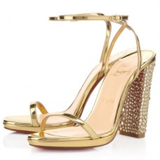 Christian Louboutin Au Palace 120mm Sandalen Gold Christian Louboutin Au Palace 120mm Sandalen Gold