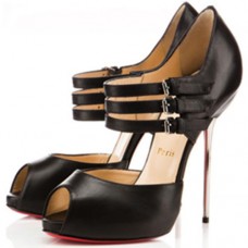 Christian Louboutin Fibbia 120mm Sandalen Aprikose