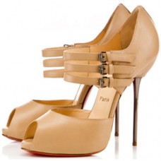 Christian Louboutin Fibbia 120mm Sandalen Schwarz