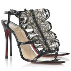 Christian Louboutin Fortitia 100mm Sandalen Schwarz