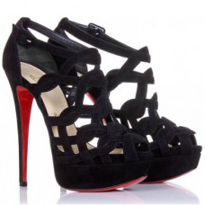 Christian Louboutin Larissa Plato 140mm Sandalen Schwarz Christian Louboutin Larissa Plato 140mm Sandalen Schwarz