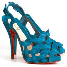 Christian Louboutin Larissandale 120mm Sandalen Blau