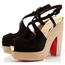 Christian Louboutin Martel 140mm Sandalen Schwarz