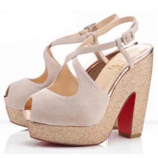Christian Louboutin Martel 140mm Sandalen Nude