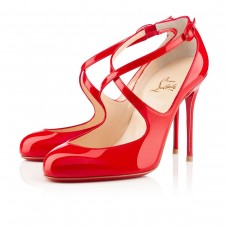 Christian Louboutin Viva Dita 100mm Mary Jane Pumps Rot Christian Louboutin Viva Dita 100mm Mary Jane Pumps Rot