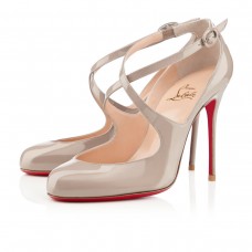 Christian Louboutin Viva Dita 100mm Mary Jane Pumps Stone Christian Louboutin Viva Dita 100mm Mary Jane Pumps Stone