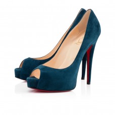 Christian Louboutin Vendome 120mm Peep-Toe-Pumps Blau Christian Louboutin Vendome 120mm Peep-Toe-Pumps Blau