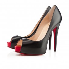 Christian Louboutin Vendome 120mm Peep-Toe-Pumps Schwarz/Rot Christian Louboutin Vendome 120mm Peep-Toe-Pumps Schwarz/Rot