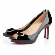 Christian Louboutin No Matter 80mm Peep-Toe-Pumps Schwarz Christian Louboutin No Matter 80mm Peep-Toe-Pumps Schwarz