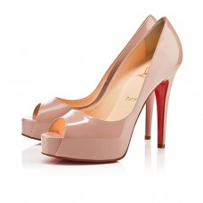 Christian Louboutin Hyper Privé 120 mm Peeptoe-Pumps Nude Christian Louboutin Hyper Privé 120 mm Peeptoe-Pumps Nude