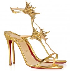Christian Louboutin Lady Max 100 mm Special Occasion Gold Christian Louboutin Lady Max 100 mm Special Occasion Gold