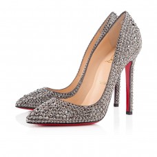 Christian Louboutin Pigalle Strass 120 mm Special Occasion Hämatit Christian Louboutin Pigalle Strass 120 mm Special Occasion Hämatit