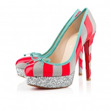 Christian Louboutin Foraine Plateauschuhe, 140 mm, Farbe: Rose Paris/Hellgrau Christian Louboutin Foraine Plateauschuhe, 140 mm, Farbe: Rose Paris/Hellgrau