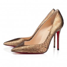 Christian Louboutin Completa 100mm Pumps Gold Christian Louboutin Completa 100mm Pumps Gold