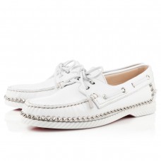 Christian Louboutin Steckel Loafer Weiß Christian Louboutin Steckel Loafer Weiß