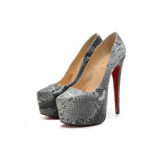 Christian Louboutin Daffodile Plateauschuhe, 160 mm, Grau Christian Louboutin Daffodile Plateauschuhe, 160 mm, Grau