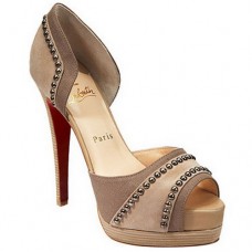 Christian Louboutin Henry 140mm Peep Toe Pumps Nude Christian Louboutin Henry 140mm Peep Toe Pumps Nude