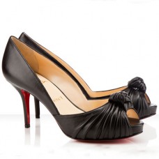 Christian Louboutin Greissimo 80 mm Peep-Toe-Pumps Schwarz Christian Louboutin Greissimo 80 mm Peep-Toe-Pumps Schwarz