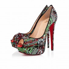 Christian Louboutin Lady 140mm Peep Toe Pumps Schwarz Christian Louboutin Lady 140mm Peep Toe Pumps Schwarz