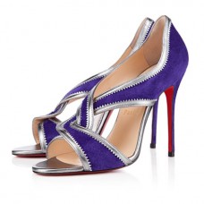 Christian Louboutin Suzanana 100mm Peep-Toe-Pumps Lila Christian Louboutin Suzanana 100mm Peep-Toe-Pumps Lila